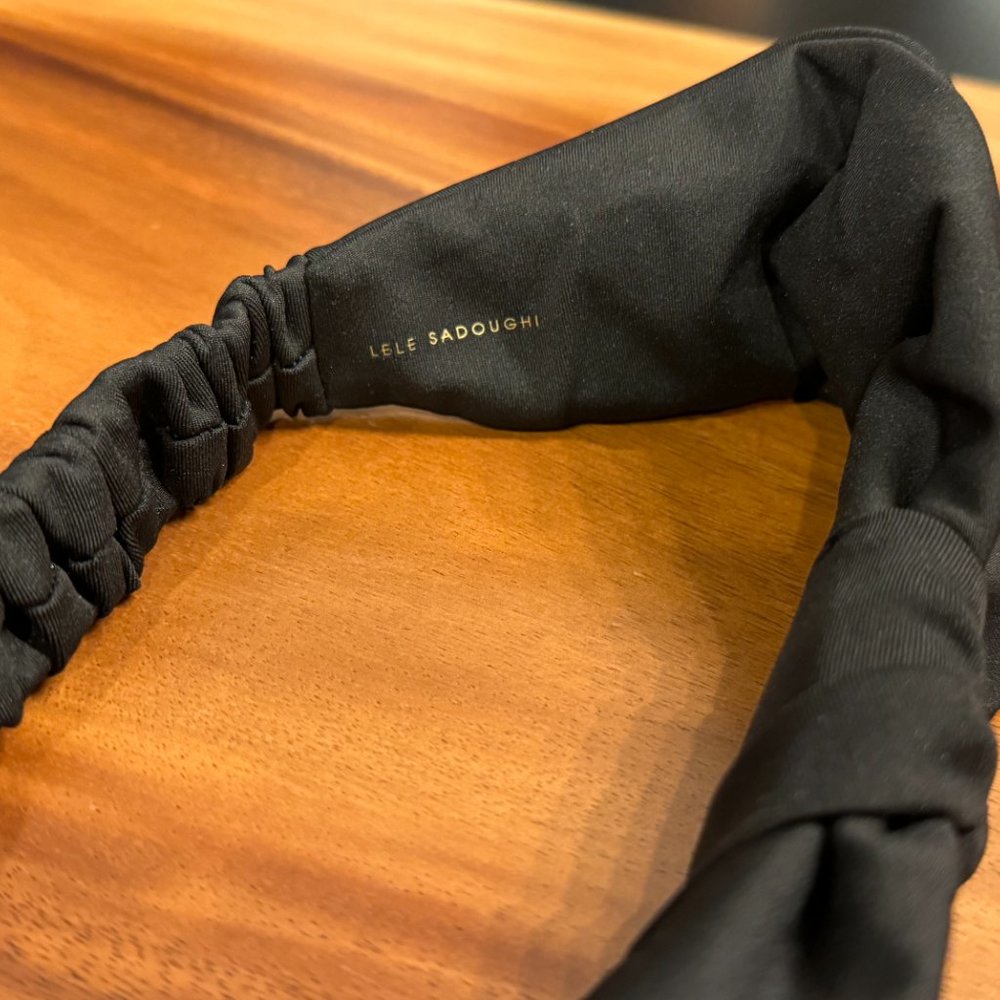 Lele Sadoughi Betty‎ Headbands Stretch Black And White Bow Set Of 2 Brand New! - Picture 13 of 14